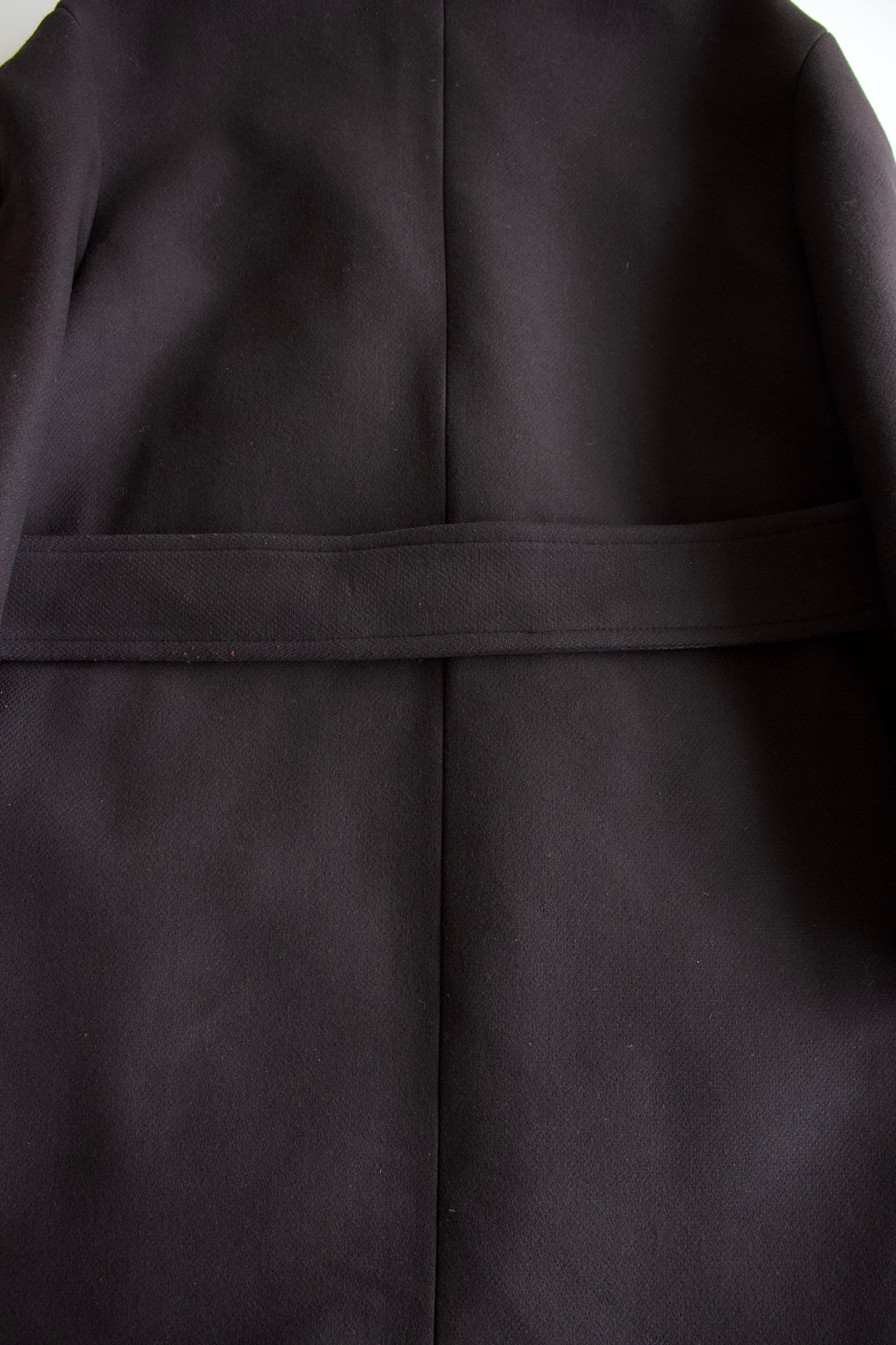 Balmain x H&M black wool coat