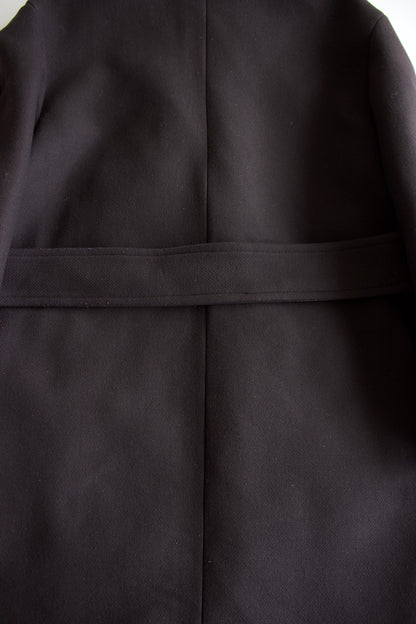 Balmain x H&M black wool coat