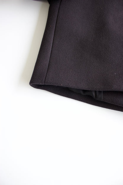 Balmain x H&M black wool coat