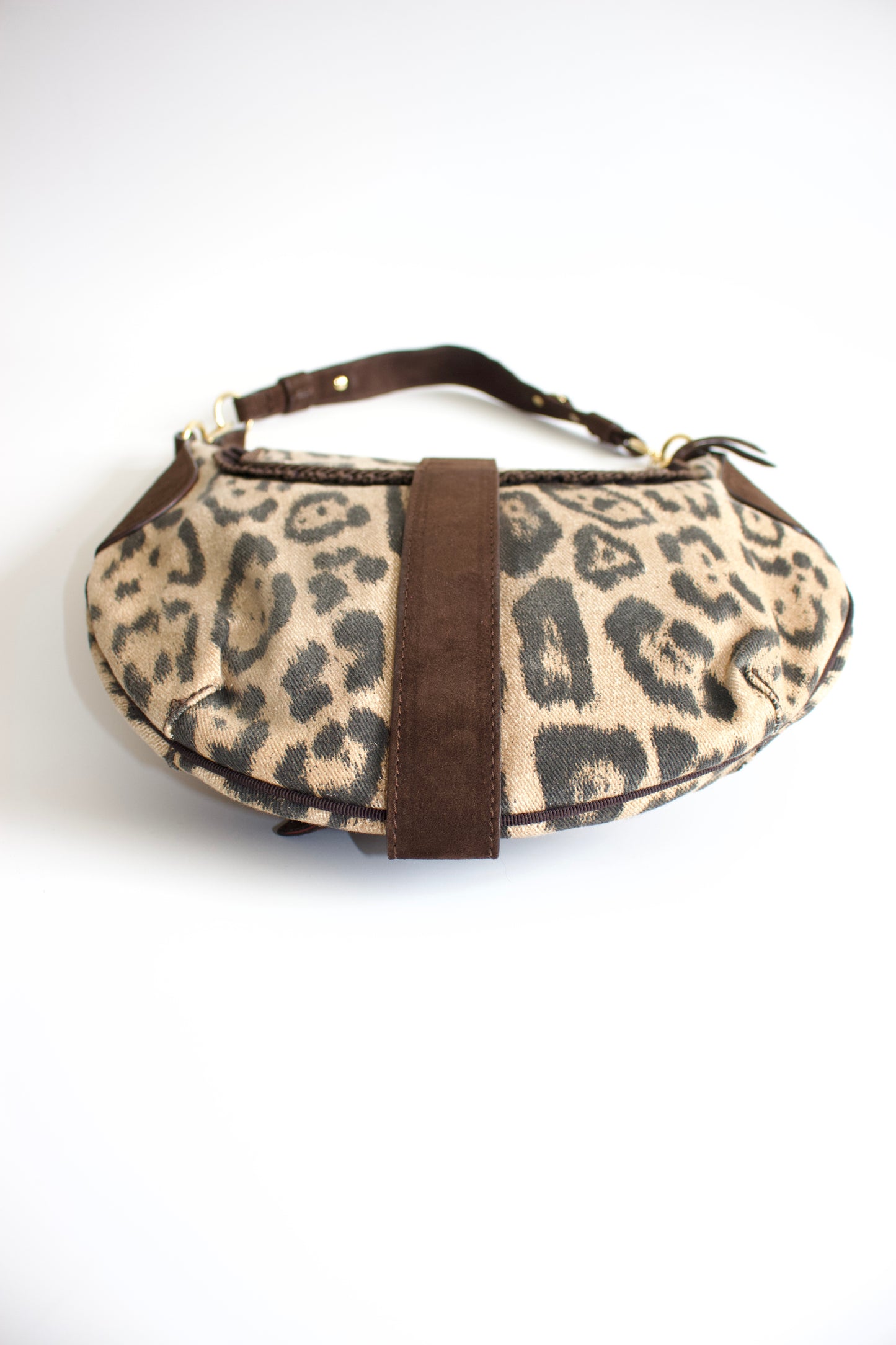 Roberto Cavalli 2000s cheetah print shoulder bag