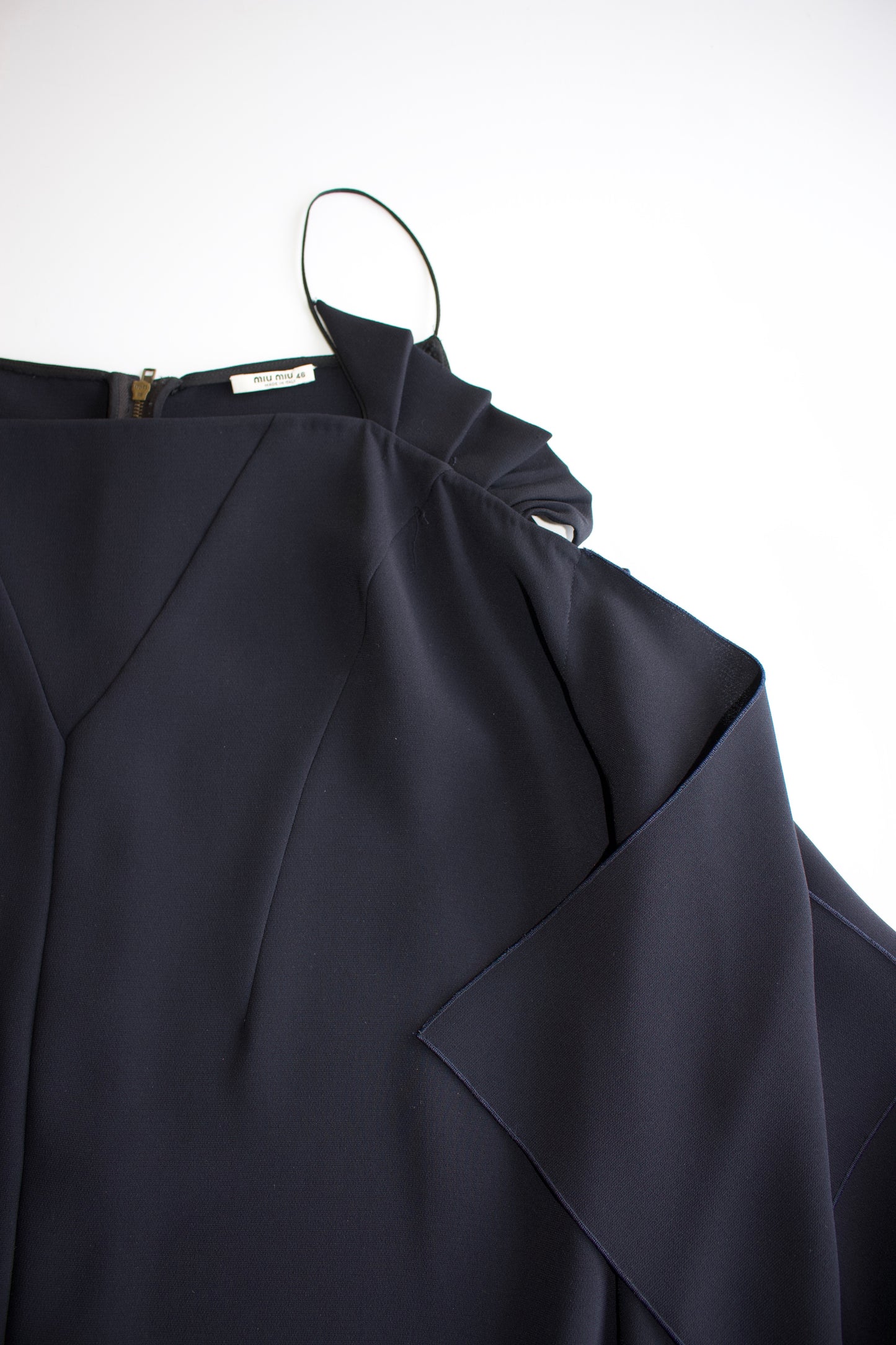 Miu Miu FW 2009 black asymmetrical cocktail dress