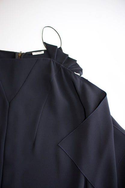 Miu Miu FW 2009 black asymmetrical cocktail dress