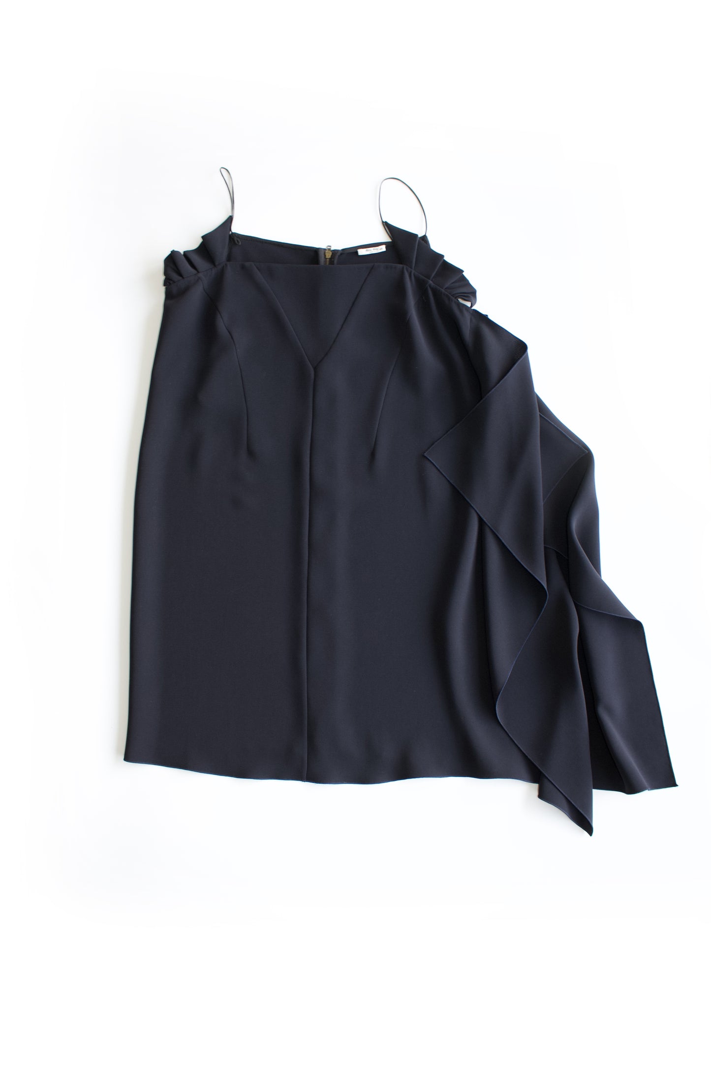 Miu Miu FW 2009 black asymmetrical cocktail dress