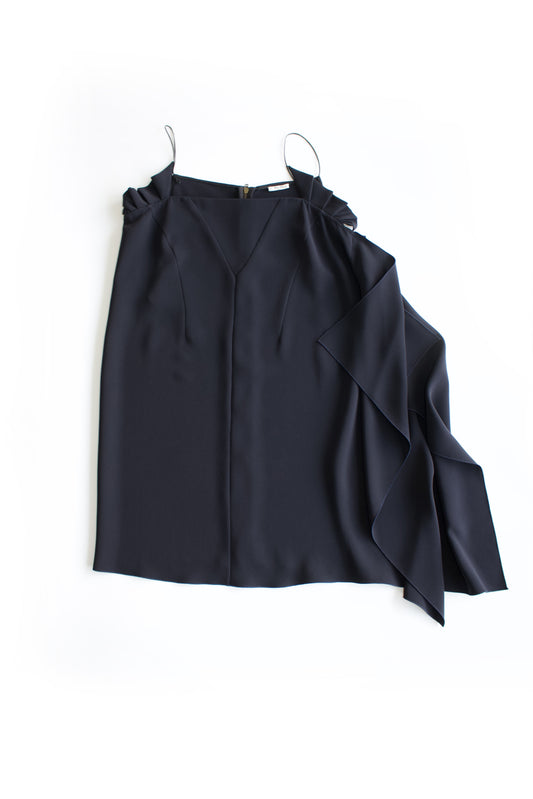 Miu Miu FW 2009 black asymmetrical cocktail dress