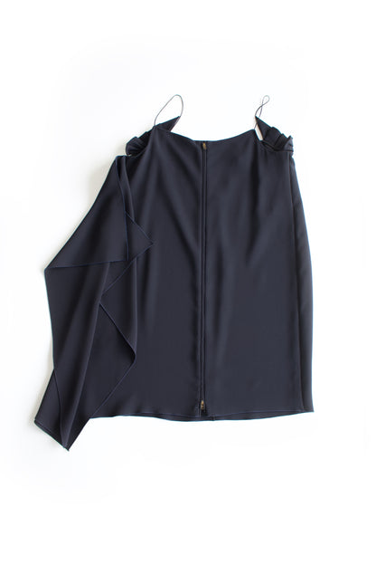 Miu Miu FW 2009 black asymmetrical cocktail dress