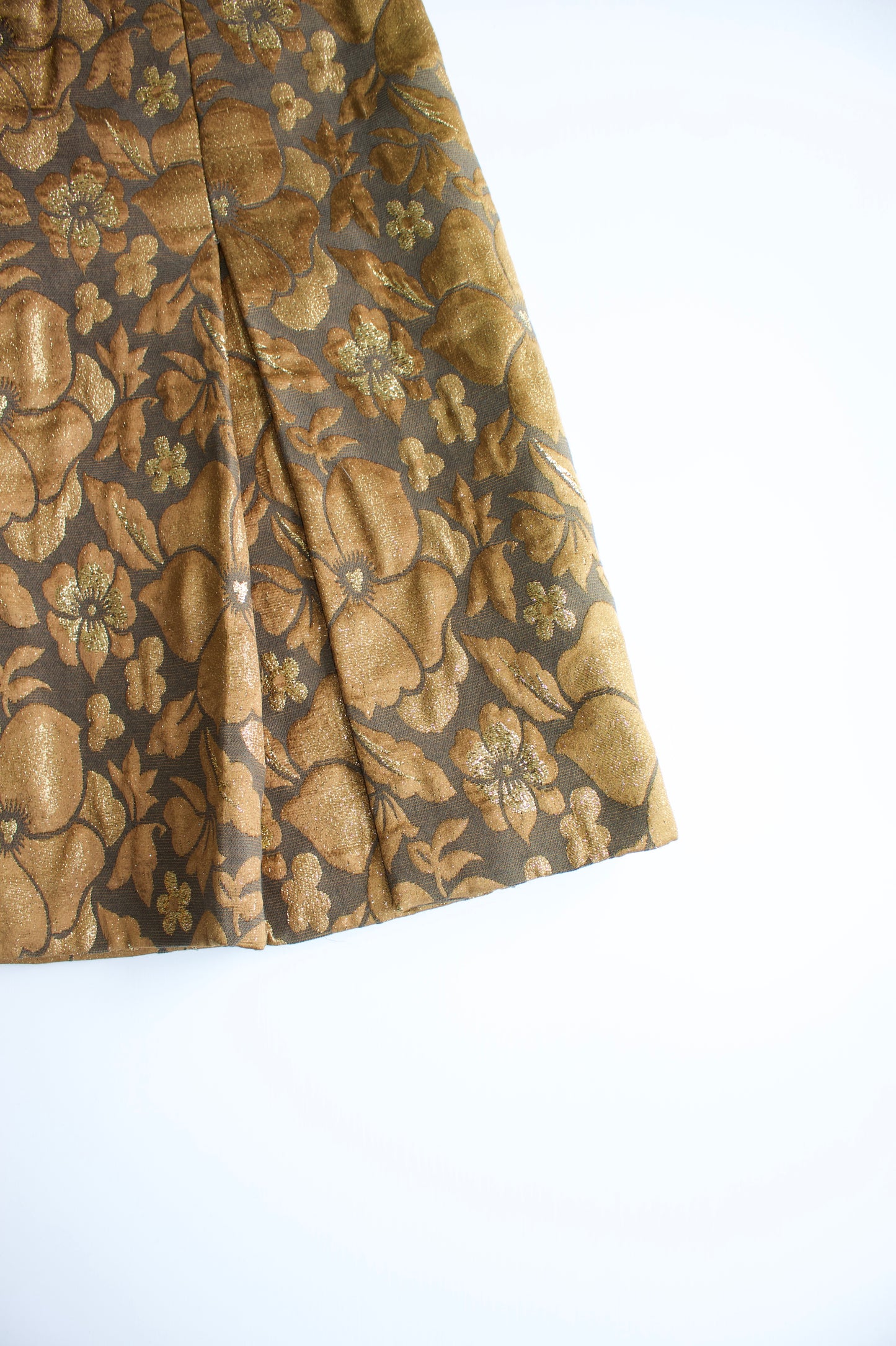 Miu Miu FW 2004 golden brocade skirt