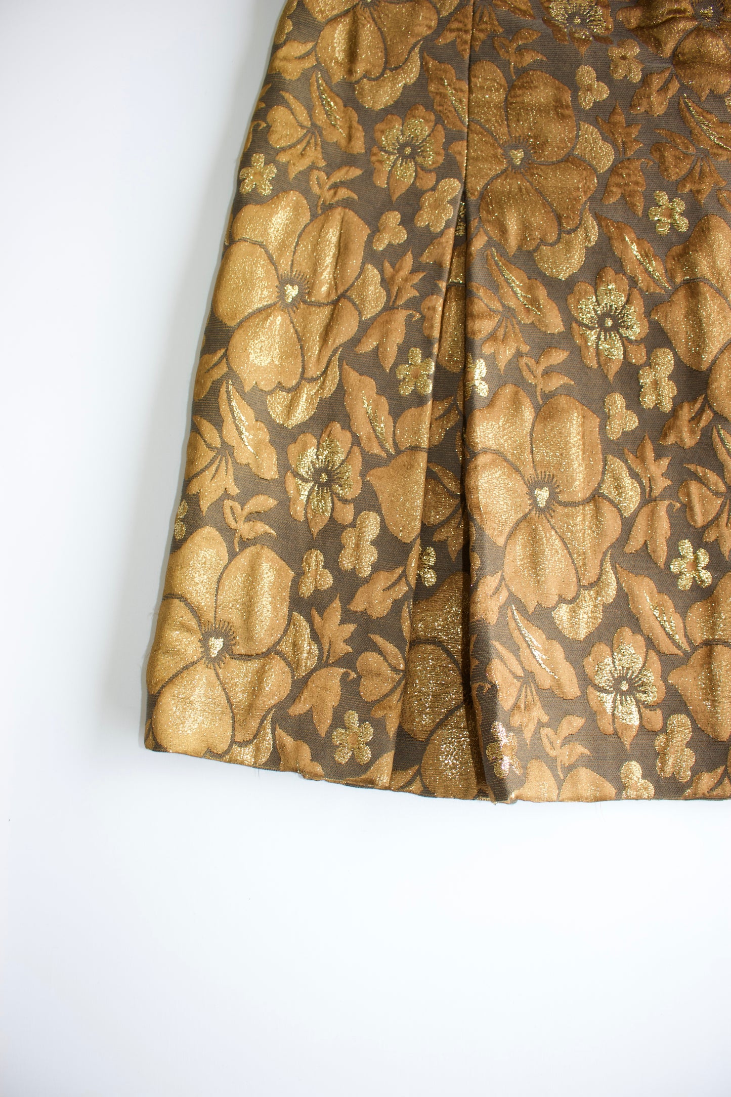 Miu Miu FW 2004 golden brocade skirt