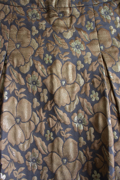Miu Miu FW 2004 golden brocade skirt