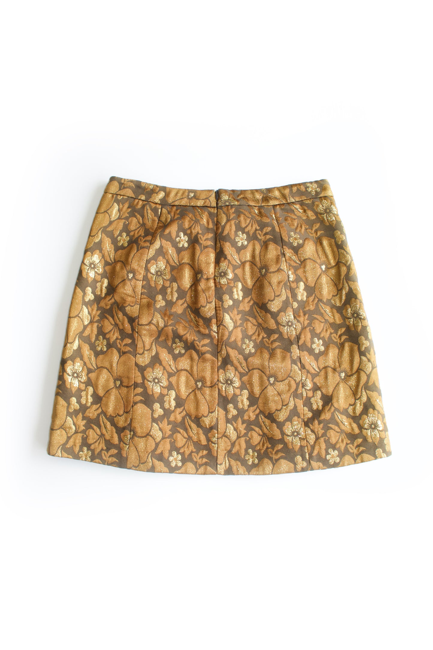 Miu Miu FW 2004 golden brocade skirt