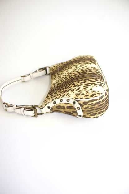 Roberto Cavalli 2000s cheetah-print shoulder bag