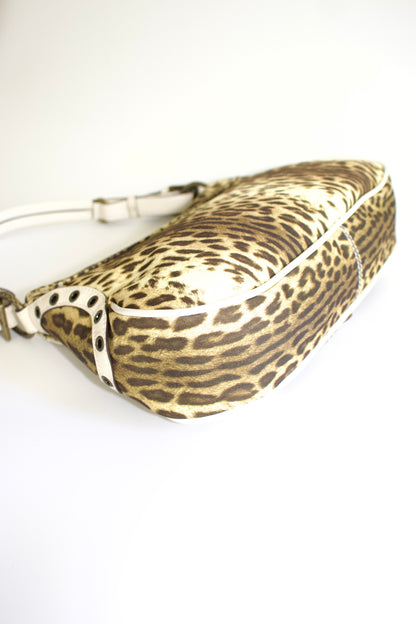 Roberto Cavalli 2000s cheetah-print shoulder bag