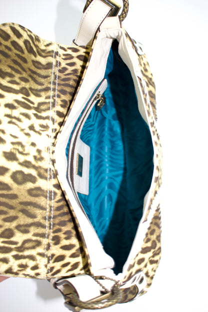 Roberto Cavalli 2000s cheetah-print shoulder bag