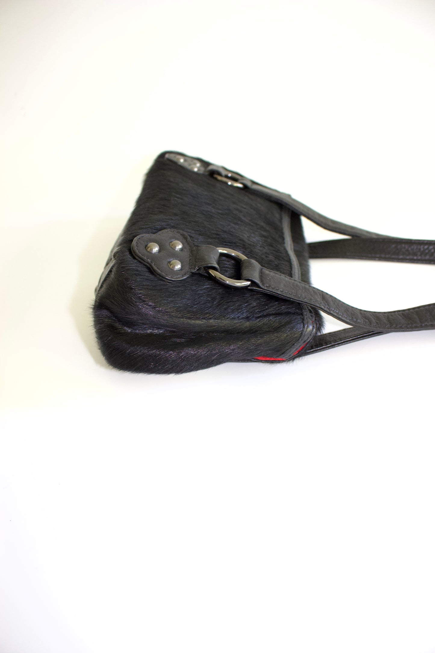 Christian Lacroix black cowhide bag