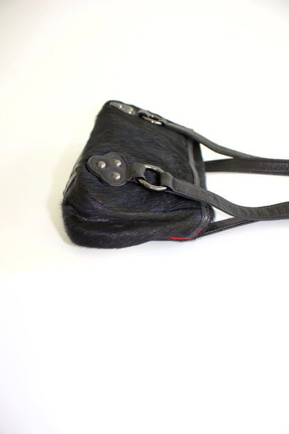 Christian Lacroix black cowhide bag