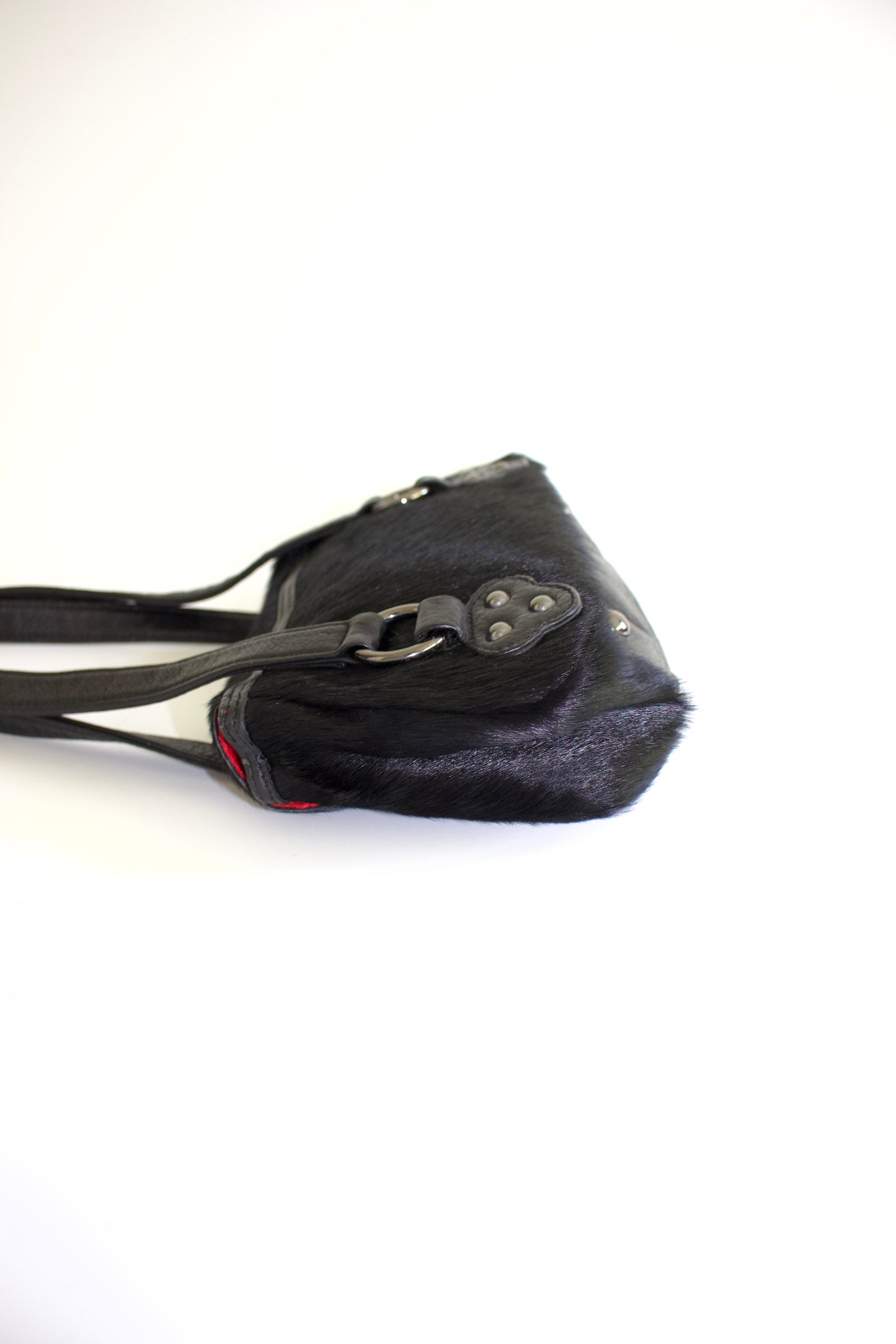 Christian Lacroix black cowhide bag