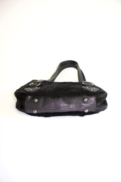 Christian Lacroix black cowhide bag