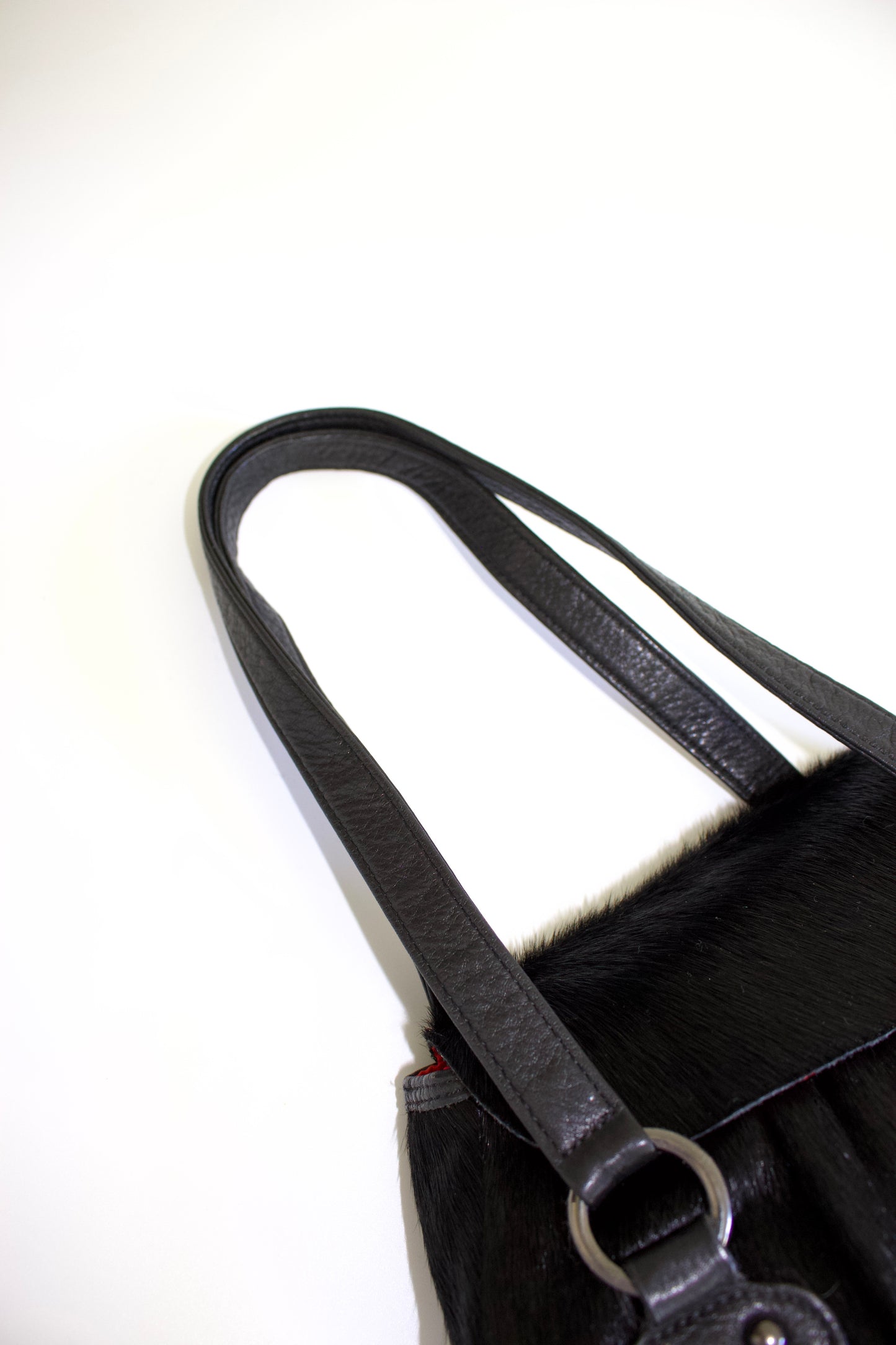 Christian Lacroix black cowhide bag