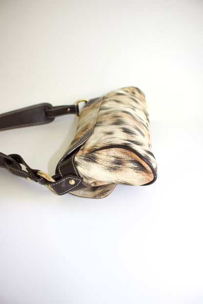 Roberto Cavalli 2000s animal print shoulder bag