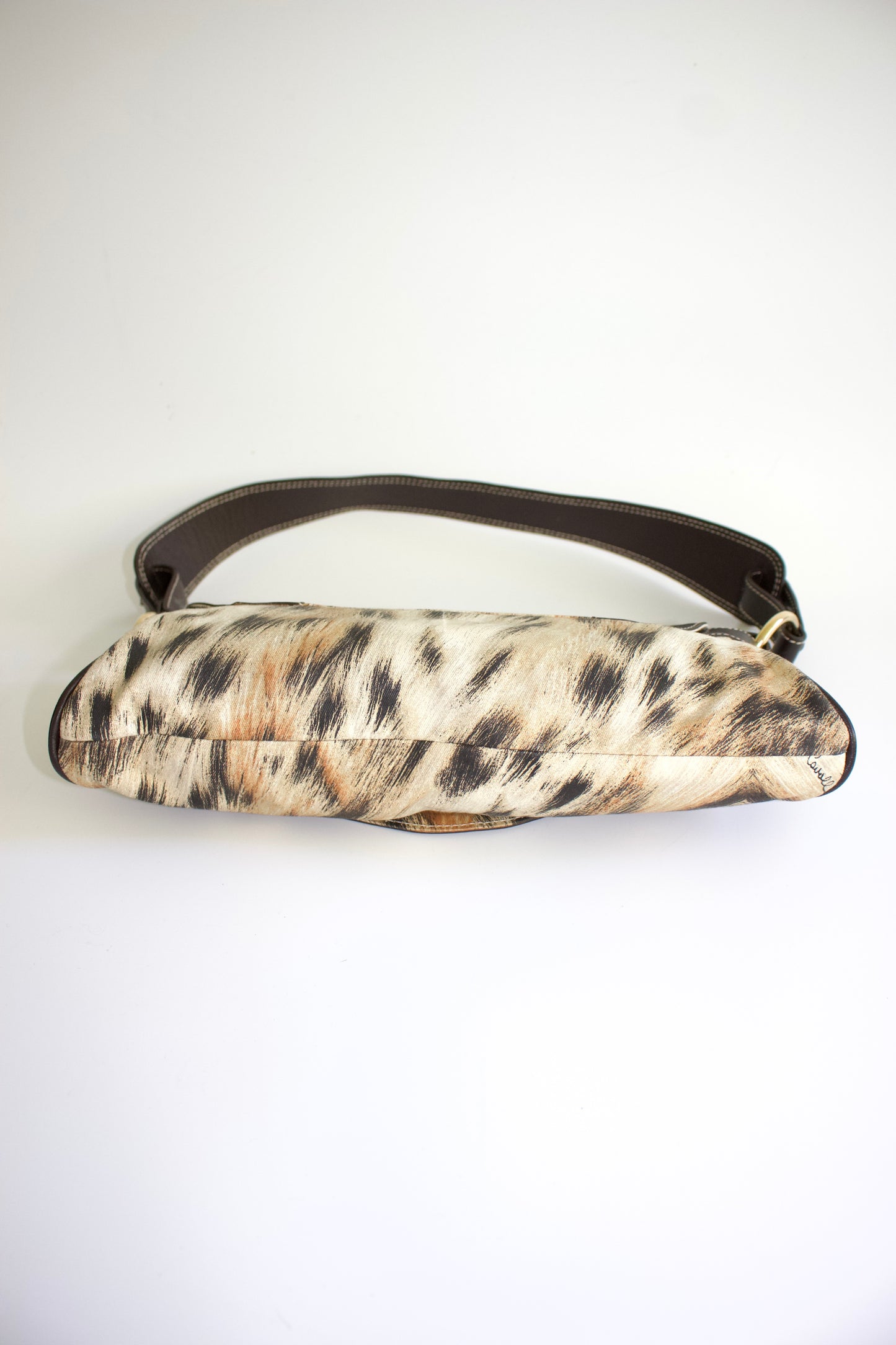 Roberto Cavalli 2000s animal print shoulder bag