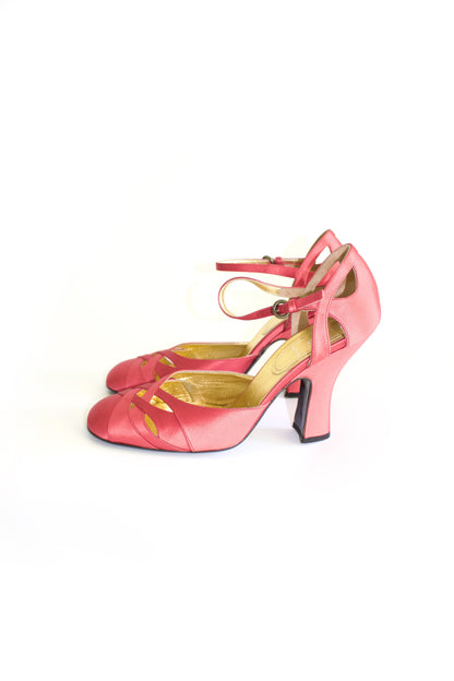 Miu Miu FW 2003 pink satin heels