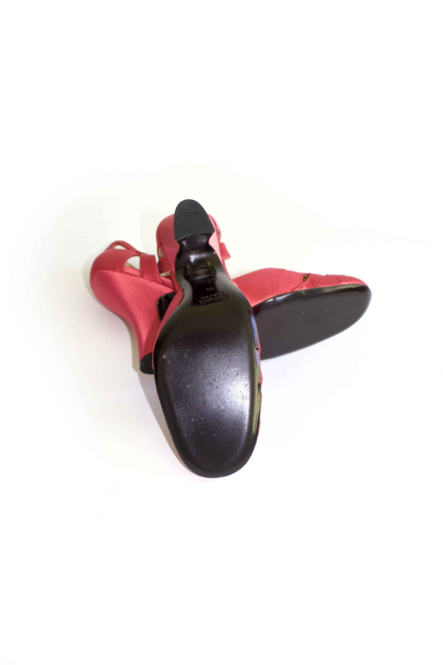 Miu Miu FW 2003 pink satin heels