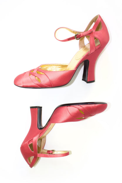 Miu Miu FW 2003 pink satin heels