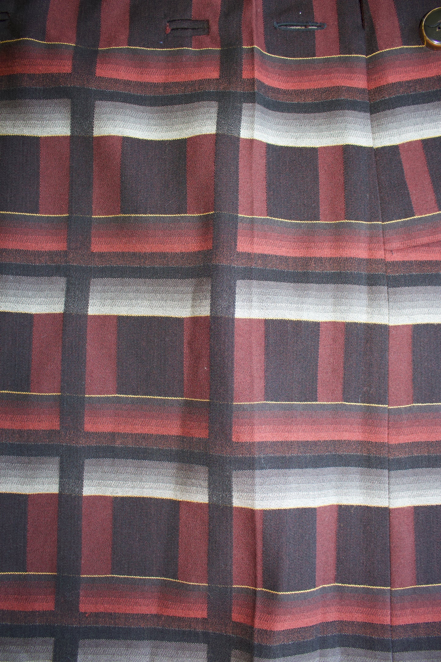 Gucci FW 2007 red and black tartan mini-skirt