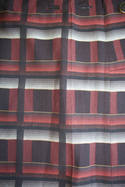 Gucci FW 2007 red and black tartan mini-skirt