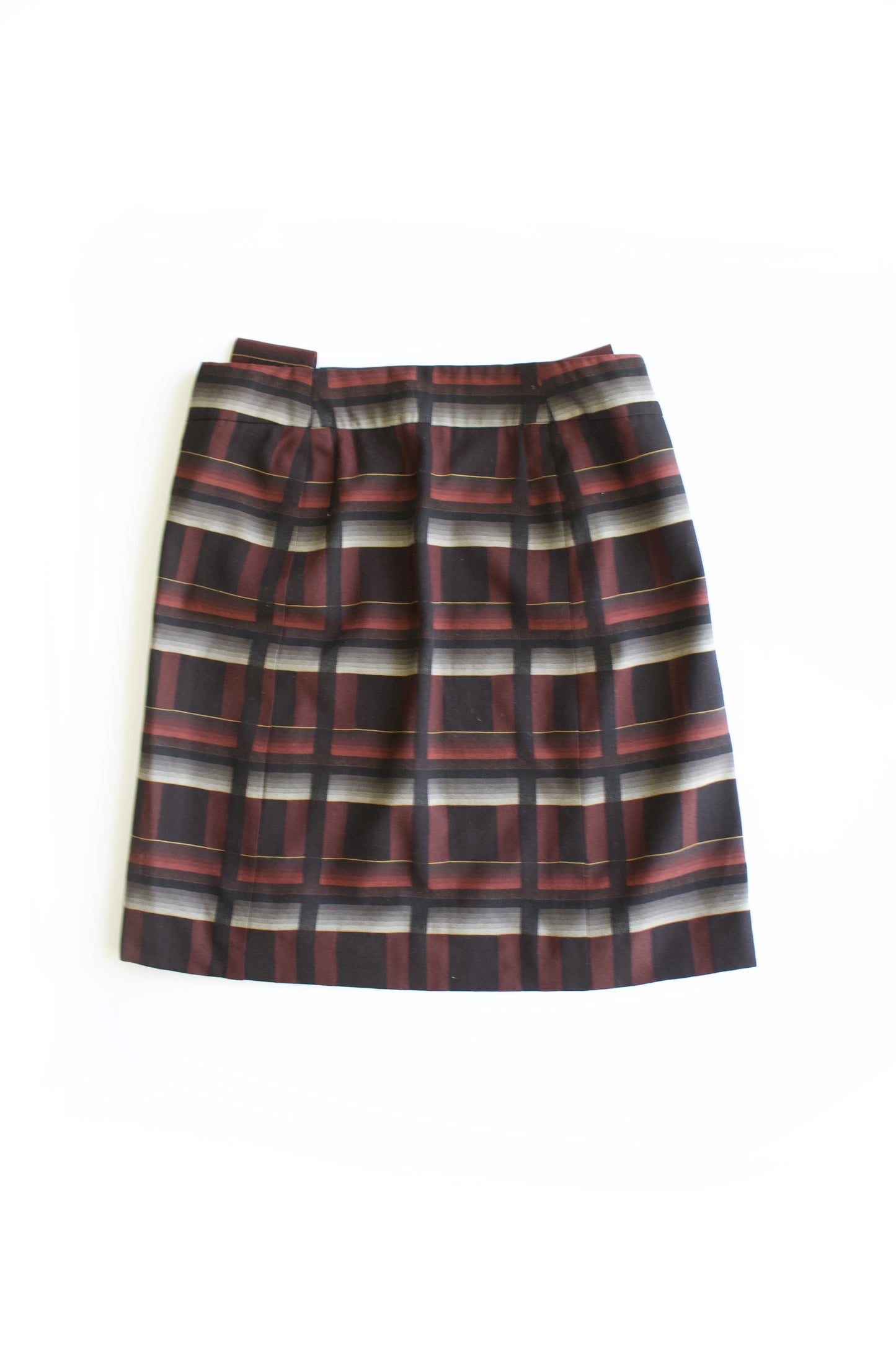 Gucci FW 2007 red and black tartan mini-skirt