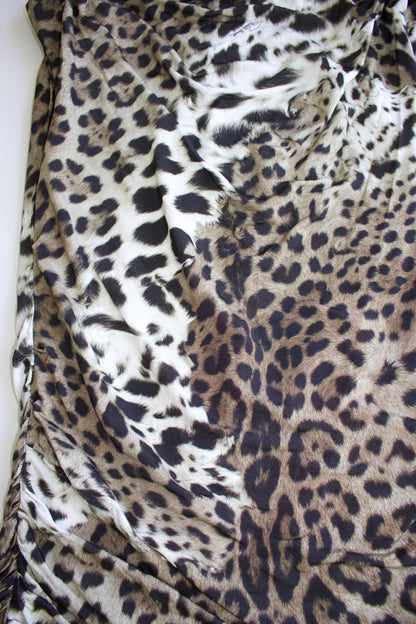 Roberto Cavalli 2000s cheetah print top