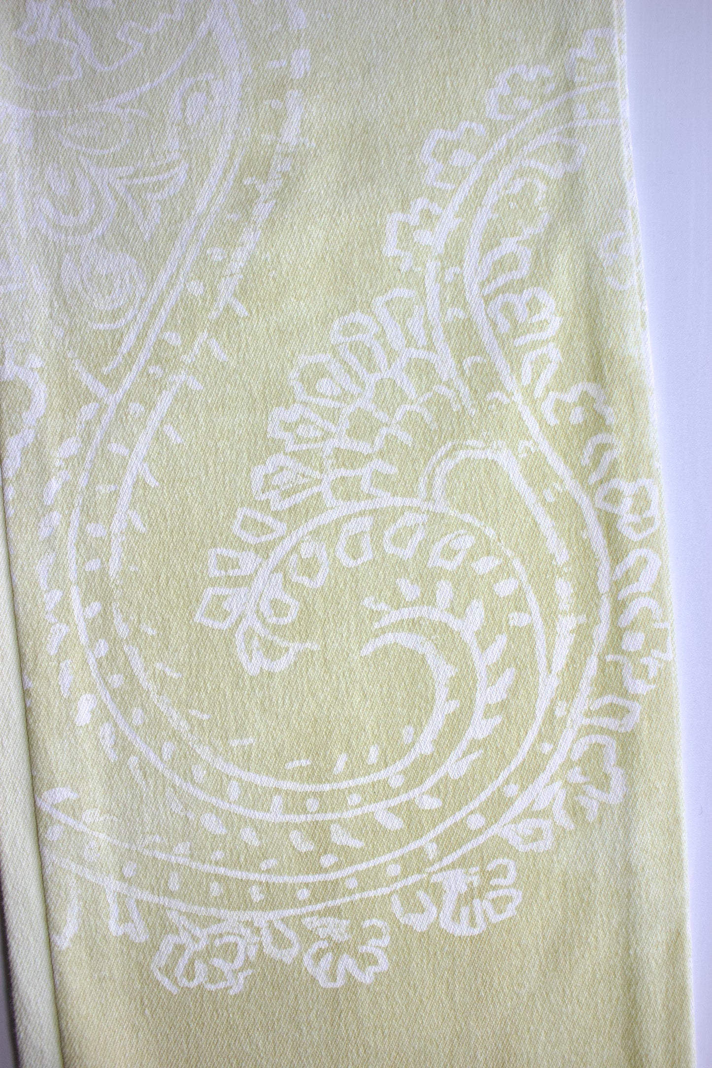 Roberto Cavalli 2000s cream paisley print jeans