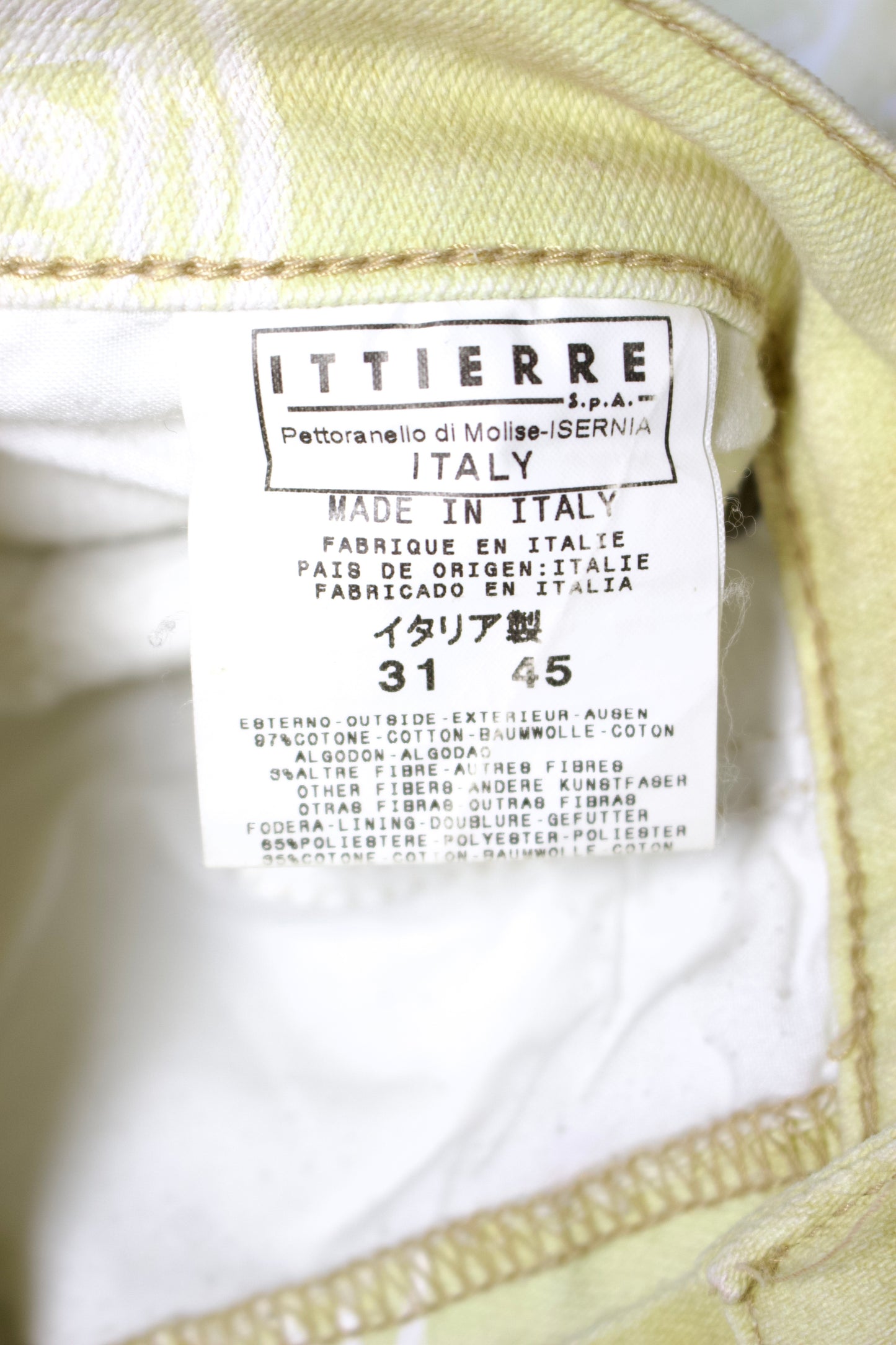 Roberto Cavalli 2000s cream paisley print jeans