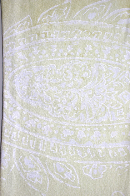 Roberto Cavalli 2000s cream paisley print jeans