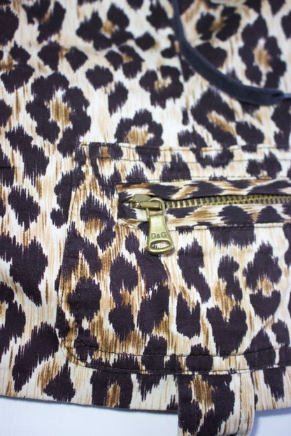 Dolce & Gabbana 2000s cheetah-print corset top