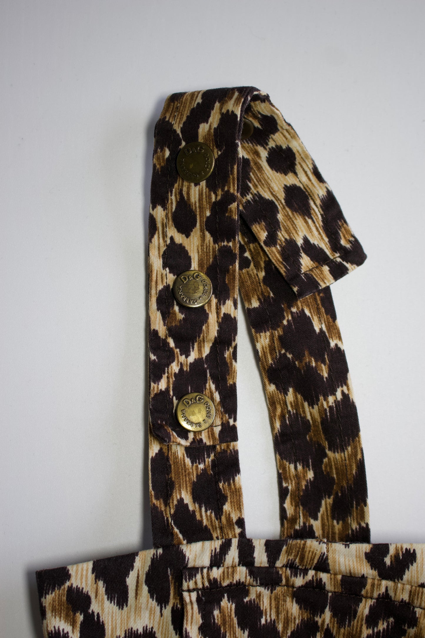 Dolce & Gabbana 2000s cheetah-print corset top