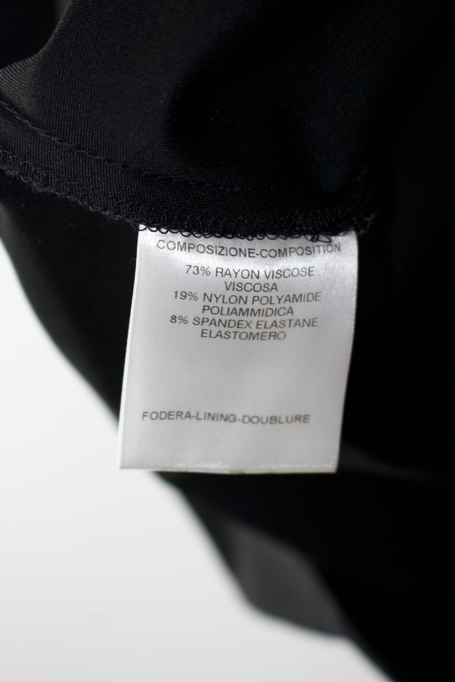 Gucci FW 2004 black ruched longsleeve dress