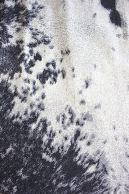 Roberto Cavalli FW 1999 cow print denim skirt