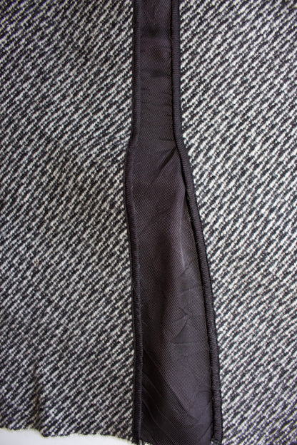 Prada FW 2003 grey wool midi-skirt