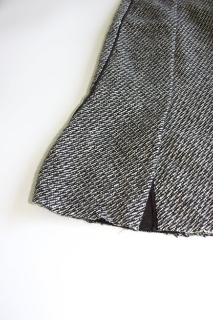 Prada FW 2003 grey wool midi-skirt