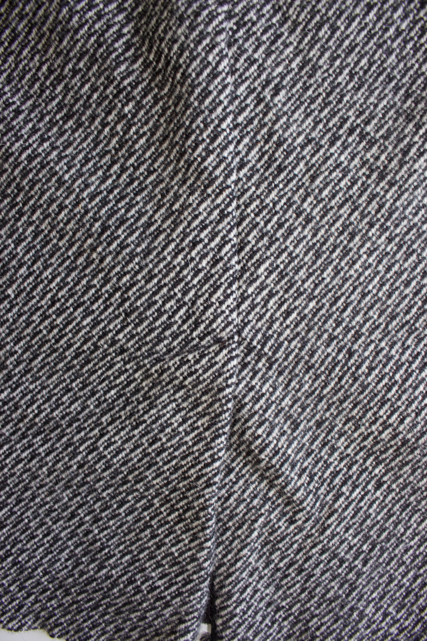 Prada FW 2003 grey wool midi-skirt