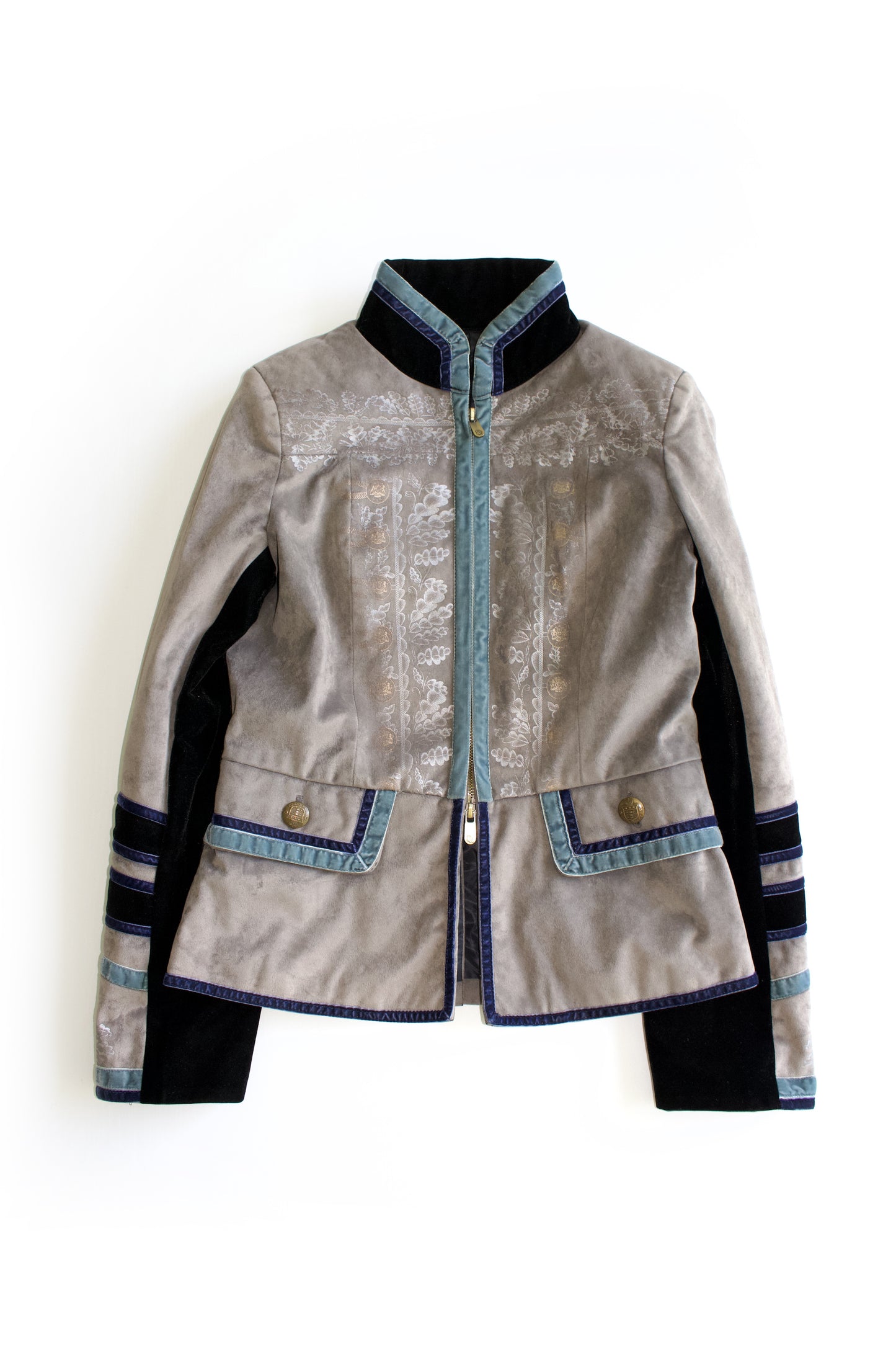 Dolce & Gabbana FW 2009 grey velvet ‘Pirate' jacket