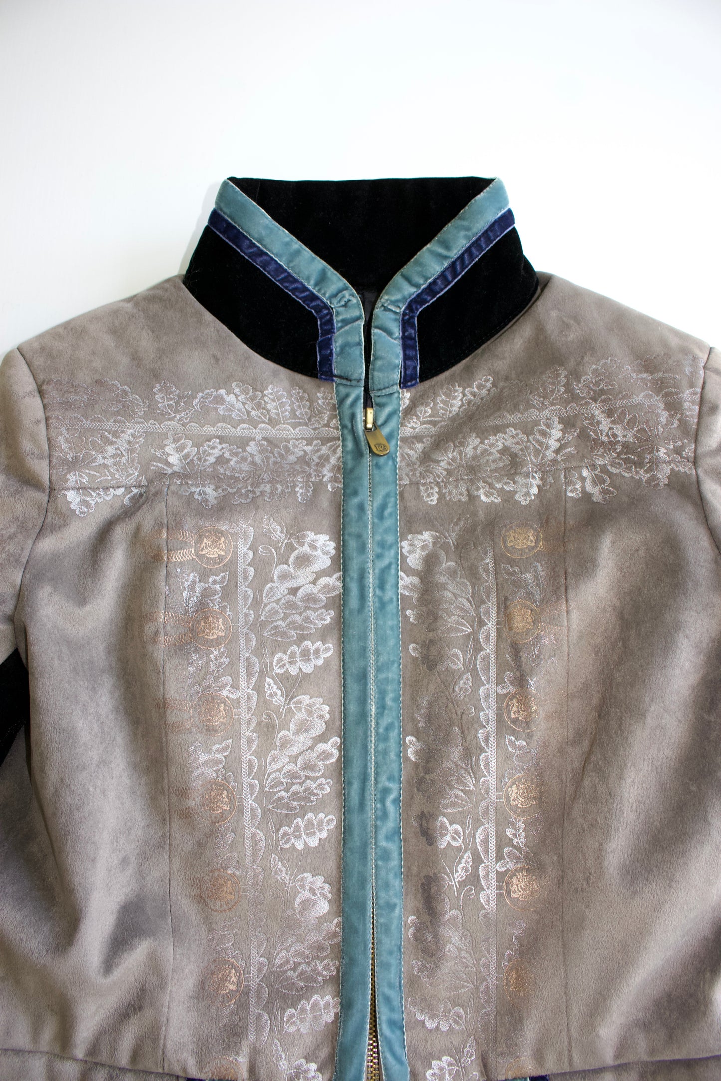 Dolce & Gabbana FW 2009 grey velvet ‘Pirate' jacket