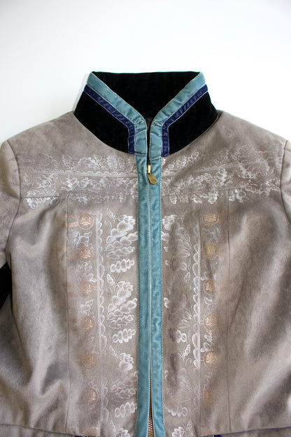 Dolce & Gabbana FW 2009 grey velvet ‘Pirate' jacket