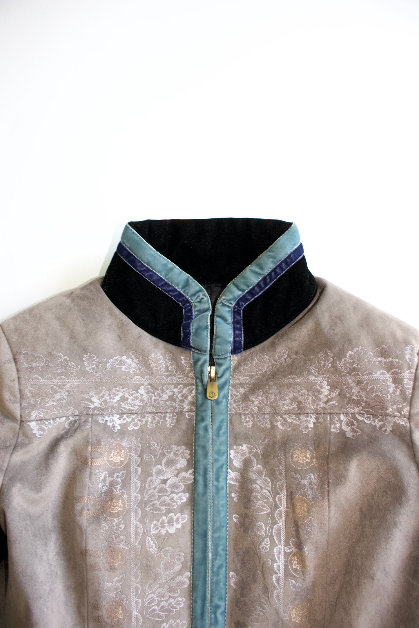 Dolce & Gabbana FW 2009 grey velvet ‘Pirate' jacket