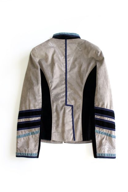 Dolce & Gabbana FW 2009 grey velvet ‘Pirate' jacket