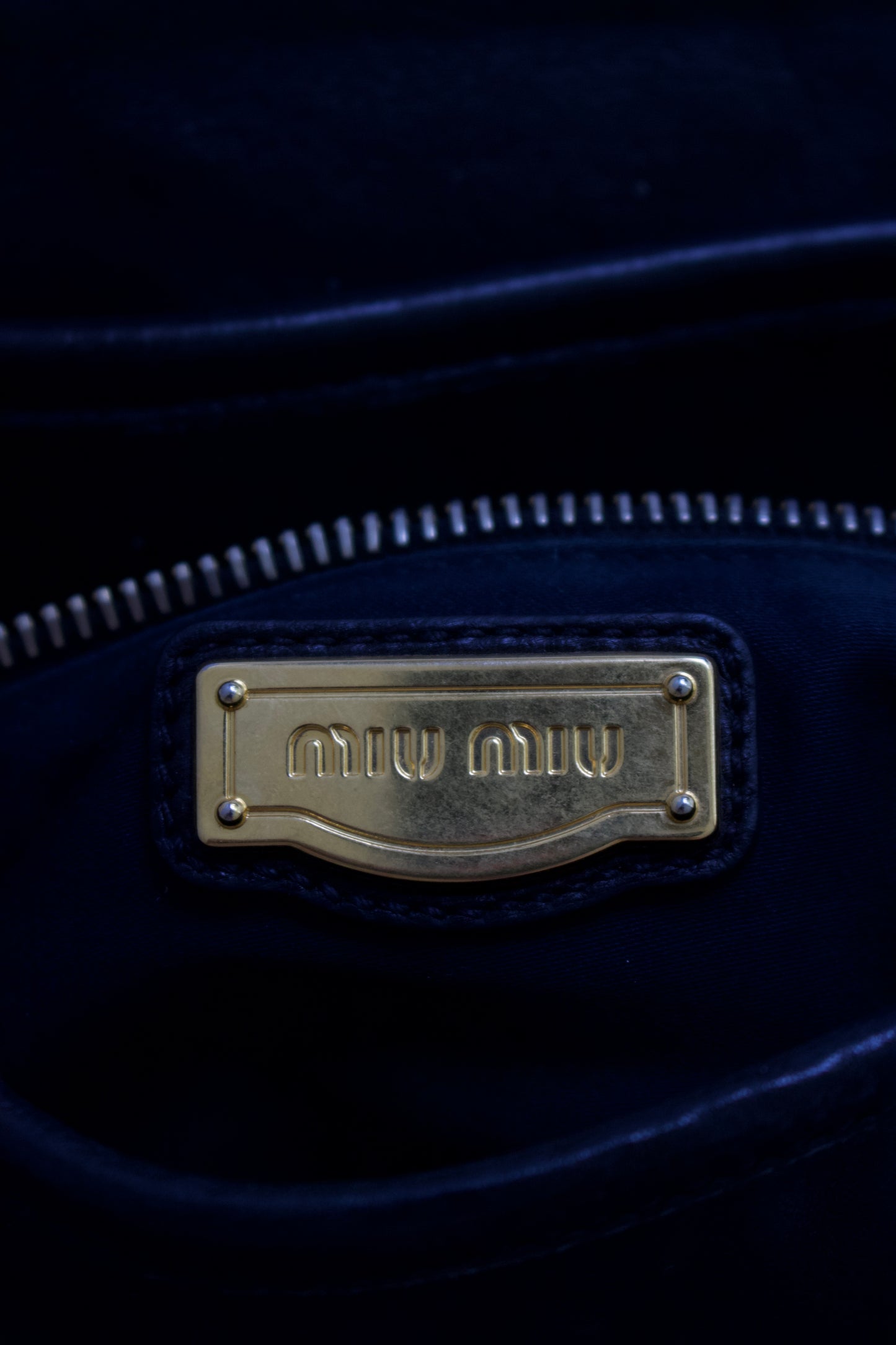 Miu Miu FW 2006 black matelasse leather Coffer bag