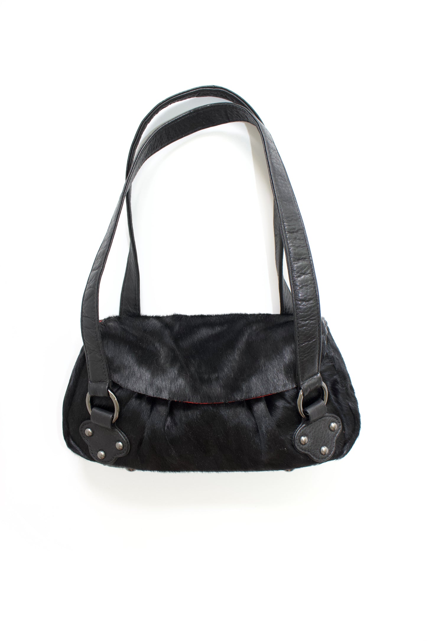 Christian Lacroix black cowhide bag