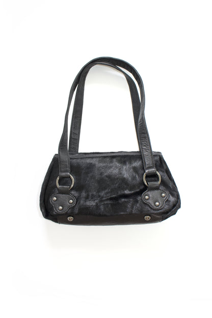Christian Lacroix black cowhide bag