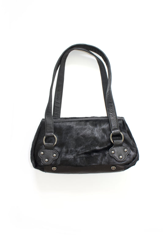 Christian Lacroix black cowhide bag