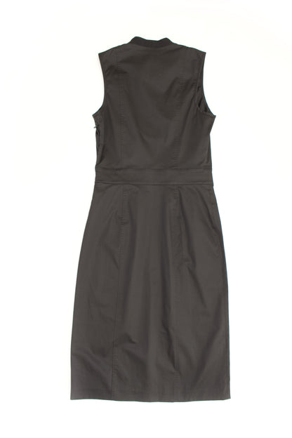 Gucci black cotton midi-dress